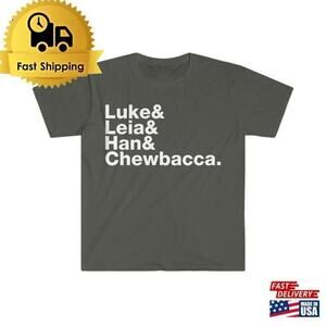 Episode IV New Hope Main Characters Retro T-Shirt